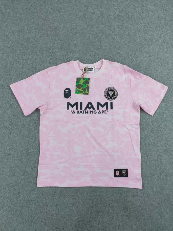 [50% Off]A Bathing Ape Bape Embroidered Badge Digital Print tee 3 colors 28491682