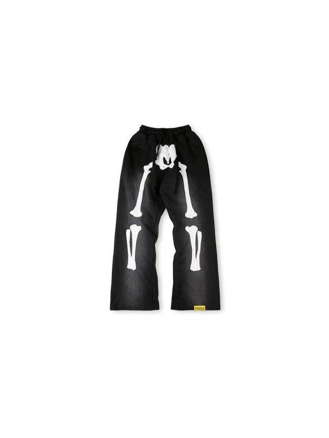 [50% Off]Cough Syrup Skull Bone Embroidery Logo Printed Pants 28632499