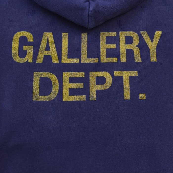 [50% Off]GaIIery Dept. [Big & Tall for weights up to 260 lbs]1:1 quality version Yellow Letter Hand-Painted Hoodie 28675092