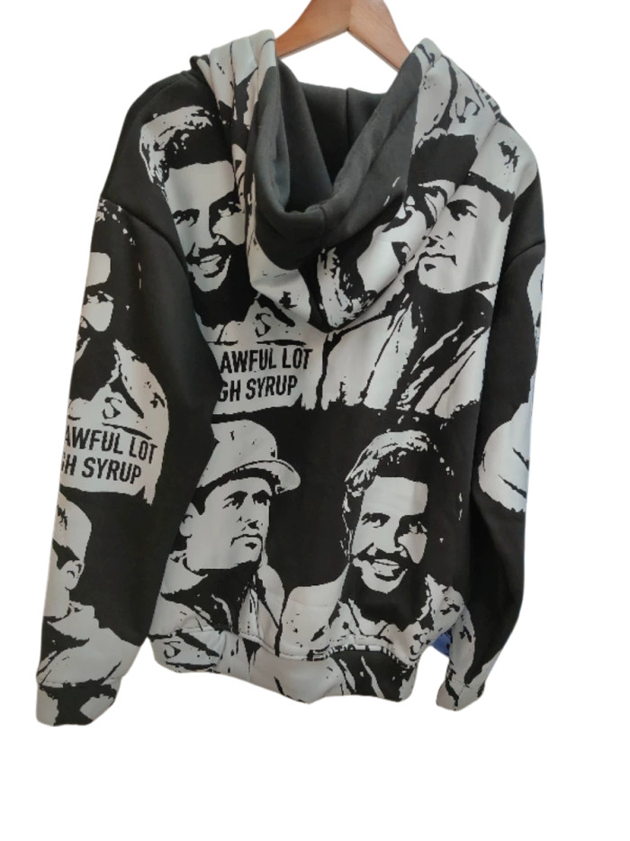 [50% Off]SDL 1:1 quality version Portrait Alphabet Print Zipper Hoodie 3 colors 28654292