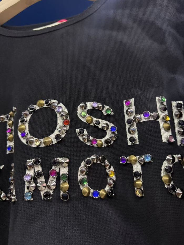 Satoshi Nakamoto Wax Wash Color Beaded Waffle Crewneck Long Sleeve Tee 29532878