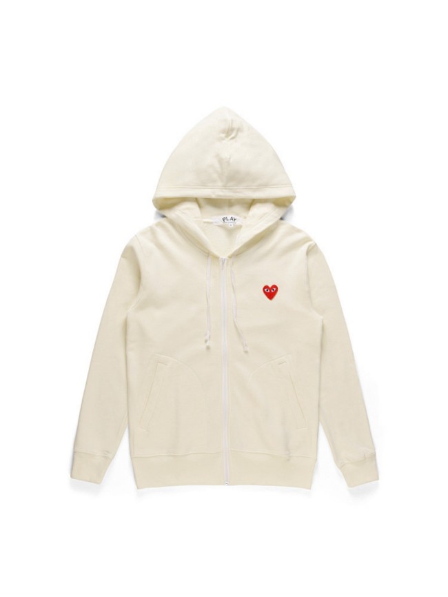 [50% Off]Cdg Play Red Heart Zipper Hoodie 5 colors 28625373