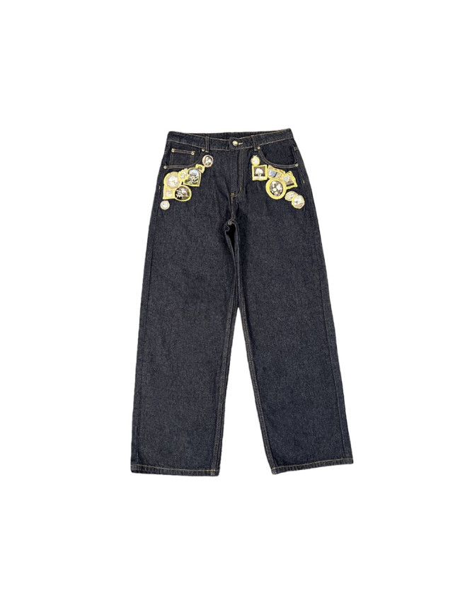 [50% Off]Casablanca Derschutze Embroidered Vintage Jeans 28519276