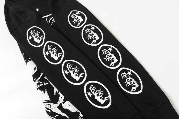 [50% Off]Hellstar Studio Seven-point Star Angel Print Long Sleeve T-Shirt 2 colors 28704408