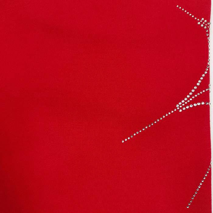 Sp5der [Big & Tall for weights up to 220 lbs] 1:1 quality version Sp5der Red Rhinestone Web Zip Hoodie & Sweatpants