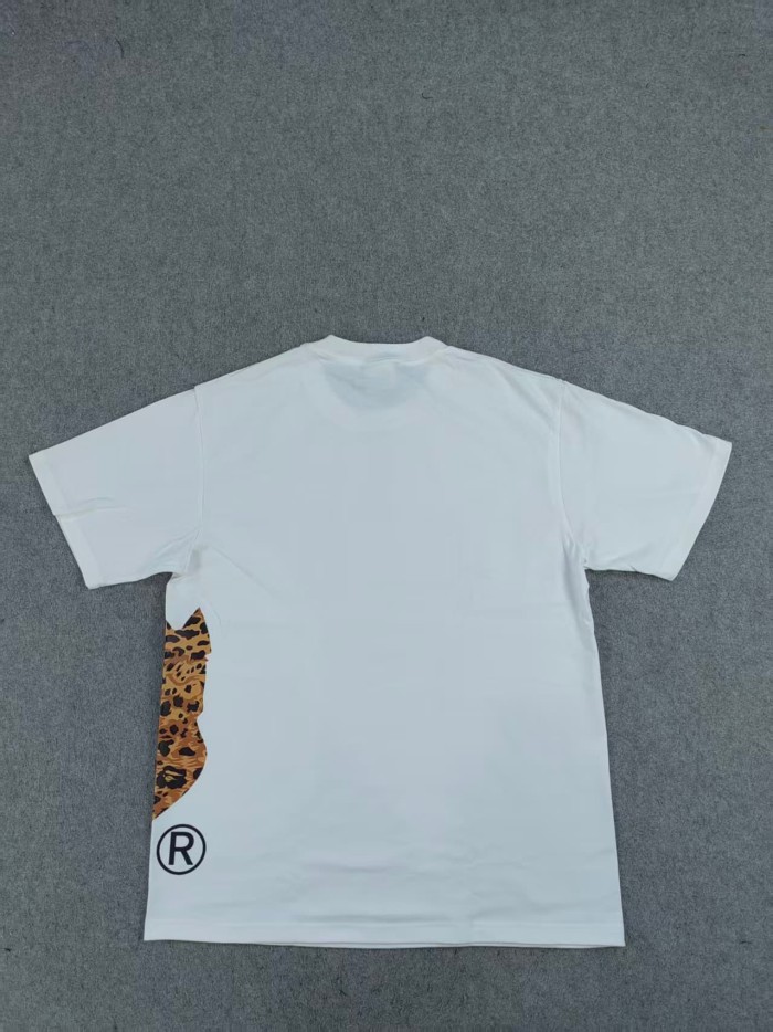 A Bathing Ape Bape Leopard print ape head short sleeved  print T-shirt 2 colors 29053575
