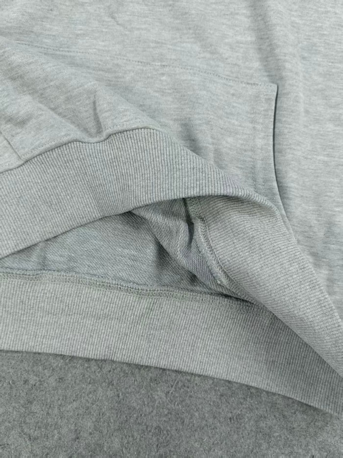 Classic monogram print front solid color hoodie 4 colors
