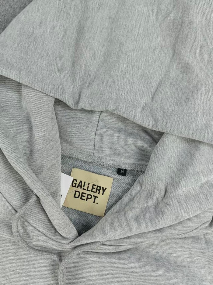Classic monogram print front solid color hoodie 4 colors