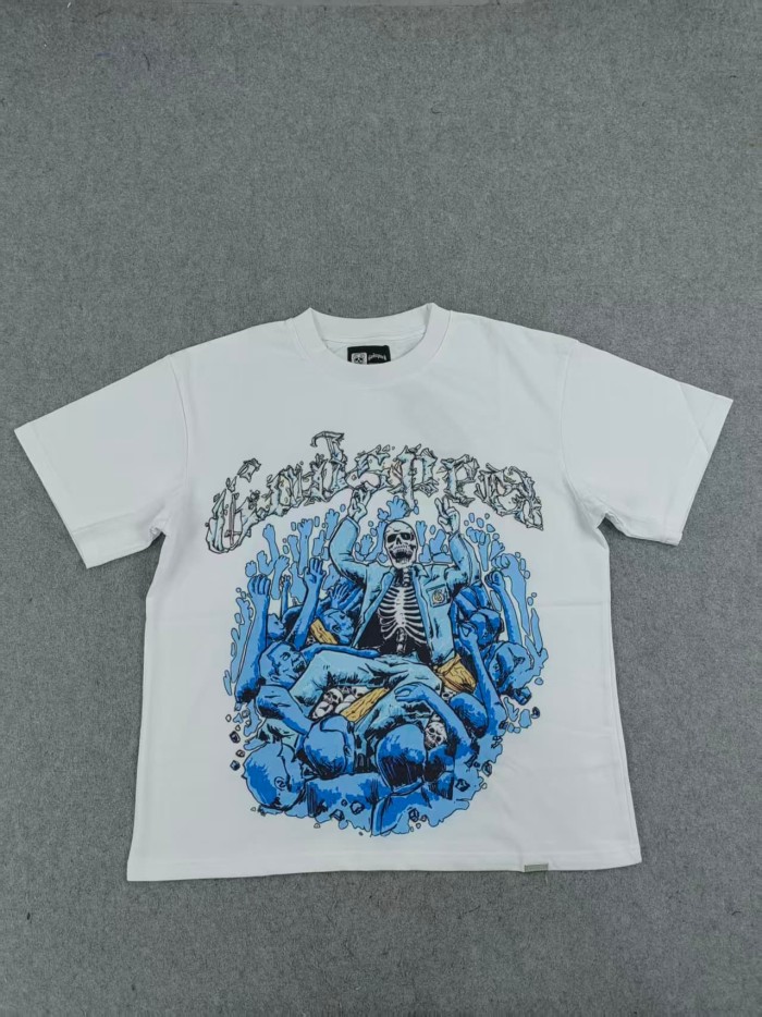 Godspeed 1:1 quality version American High Street Skull Racer Multi Flag T-shirt 21 colors 29474775
