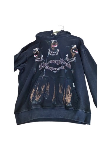 [50% Off]Represent Black Three Dogs Alliance Print Hoodie