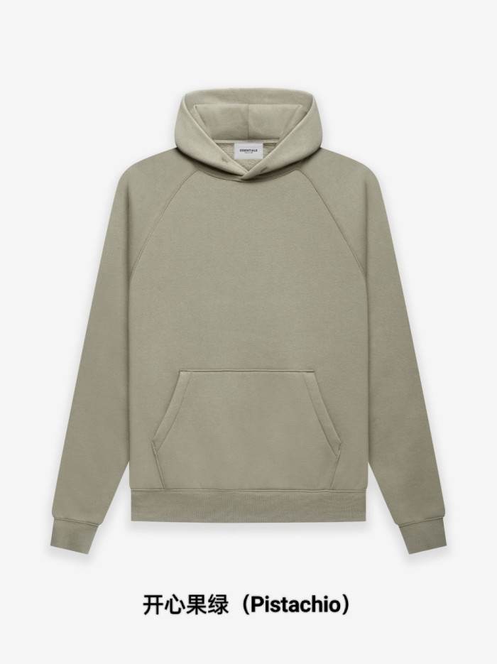 Fear Of God (Essentials) 1:1 quality version Back Silicone 3D Letter Brushed Fleece Hoodie 8 colors 29545510