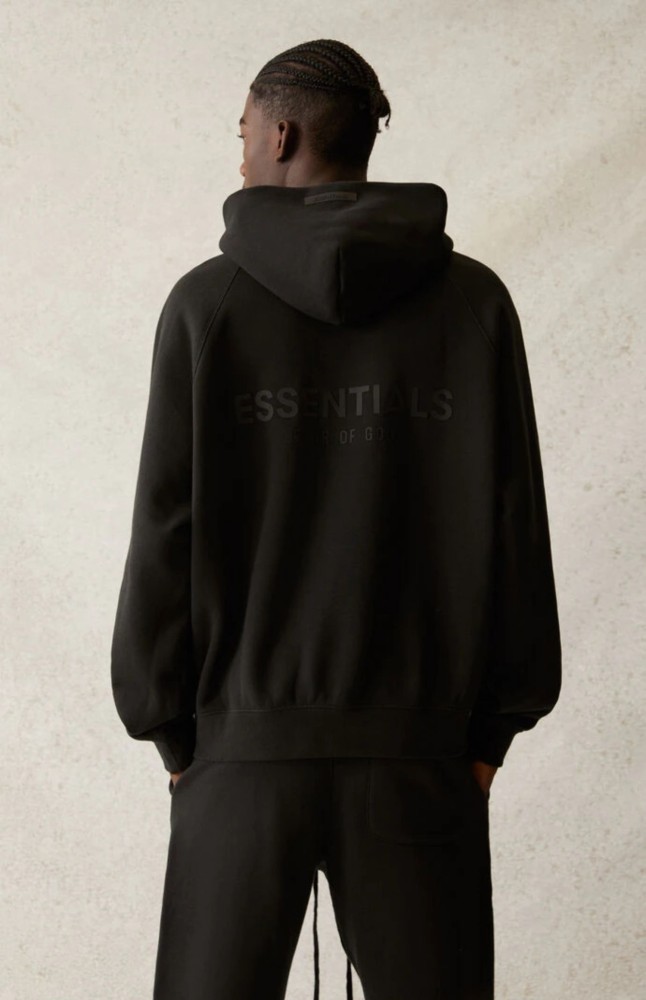 Fear Of God (Essentials) 1:1 quality version Back Silicone 3D Letter Brushed Fleece Hoodie 8 colors 29545510