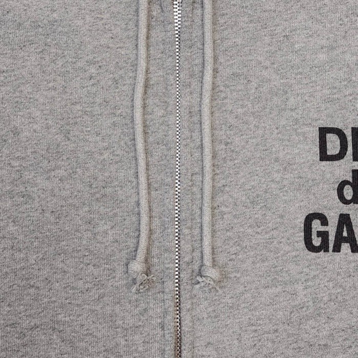 GaIIery Dept. [Big & Tall for weights up to 260 lbs]1:1 quality version Denim Layered G Patch French Slogan Full Zip Hoodie 29545408