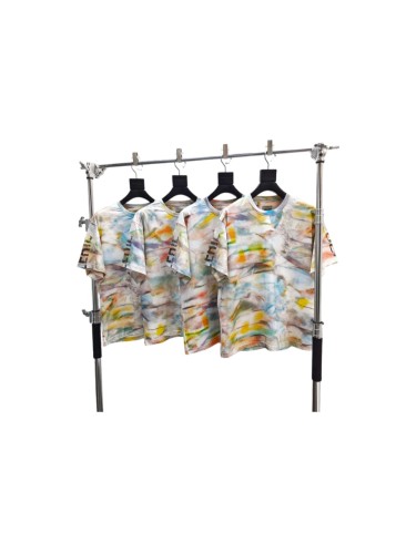 GaIIery Dept. [Big & Tall for weights up to 220 lbs]1:1 quality version Full Watercolor Tie Dye Back French Slogan Tee 29545276