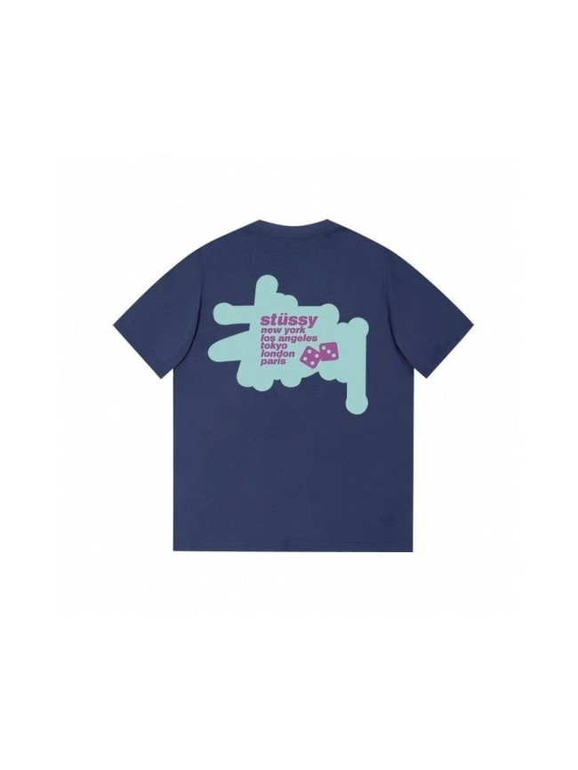 [50% Off]Stussy Front and Back Monogrammed Dice Print Tee 4 colors 27789930
