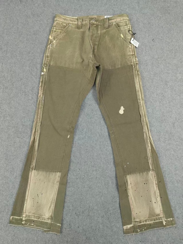 [Big & Tall for weights up to 260 lbs]1:1 quality version Vintage Ink Splash Spliced Workwear Washed Jeans 3 colors 25490122