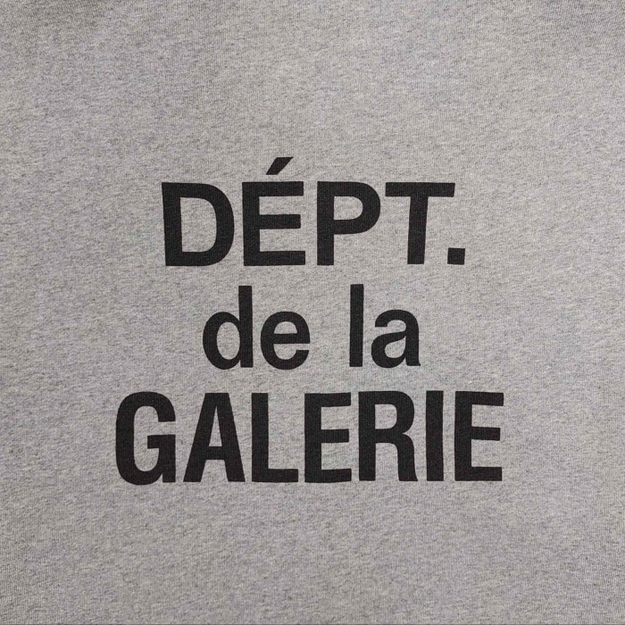 GaIIery Dept. [Big & Tall for weights up to 260 lbs]1:1 quality version Denim Layered G Patch French Slogan Full Zip Hoodie 29545408