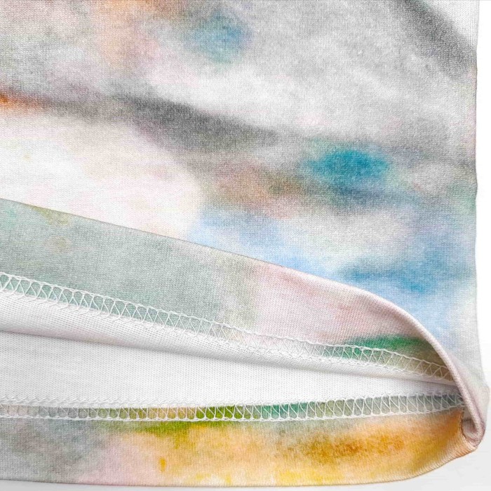 GaIIery Dept. [Big & Tall for weights up to 220 lbs]1:1 quality version Full Watercolor Tie Dye Back French Slogan Tee 29545276