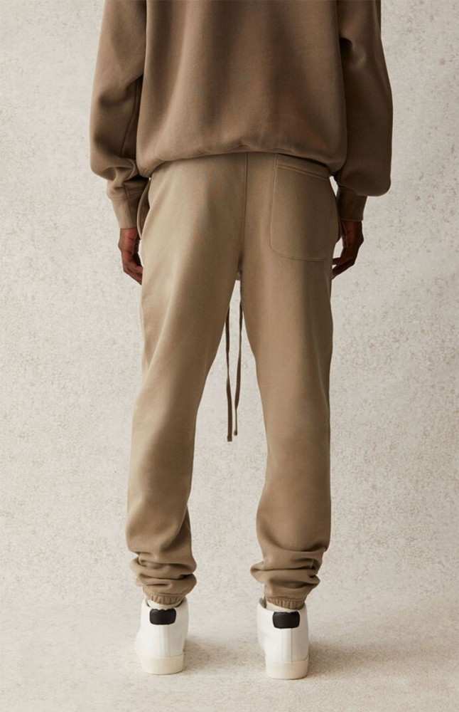 Fear Of God (Essentials) 1:1 quality version 3M Reflective Letter Brushed Fleece Casual Cuffed Pants 8 colors 29545593