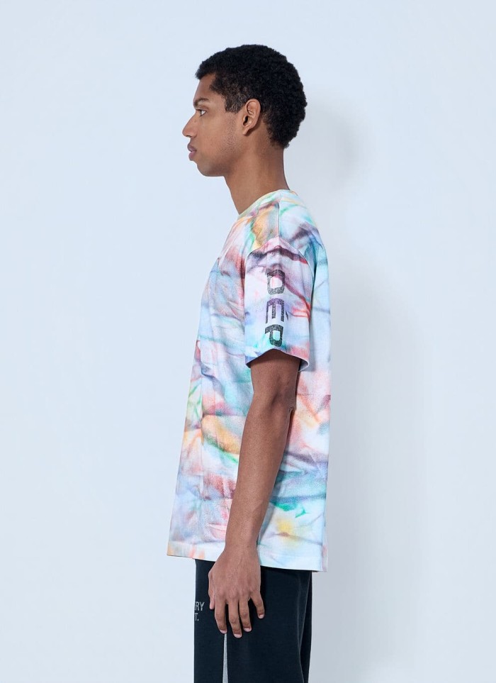 GaIIery Dept. [Big & Tall for weights up to 220 lbs]1:1 quality version Full Watercolor Tie Dye Back French Slogan Tee 29545276