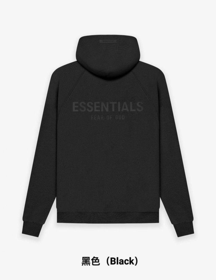 Fear Of God (Essentials) 1:1 quality version Back Silicone 3D Letter Brushed Fleece Hoodie 8 colors 29545510