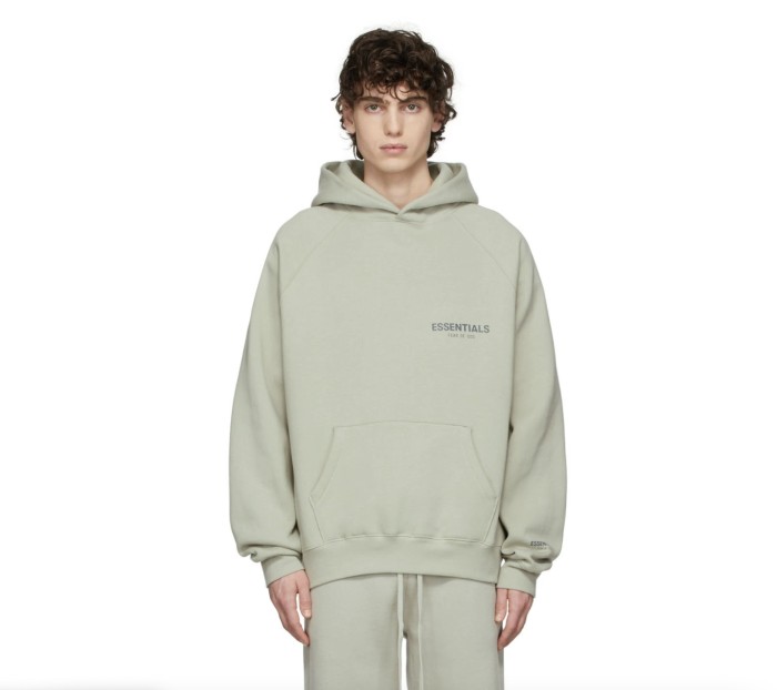 Fear Of God (Essentials) 1:1 quality version Raglan Sleeve Chest Logo Kangaroo Pocket Hoodie 4 colors 29545611