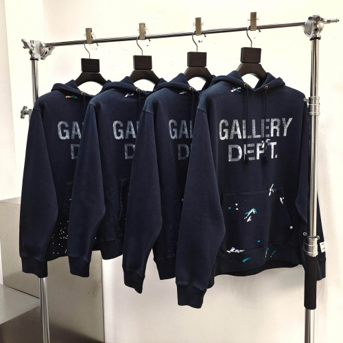 GaIIery Dept. [Big & Tall for weights up to 260 lbs]1:1 quality version Faded Letter Paint Splatter Layered G Patch Hoodie 29545402
