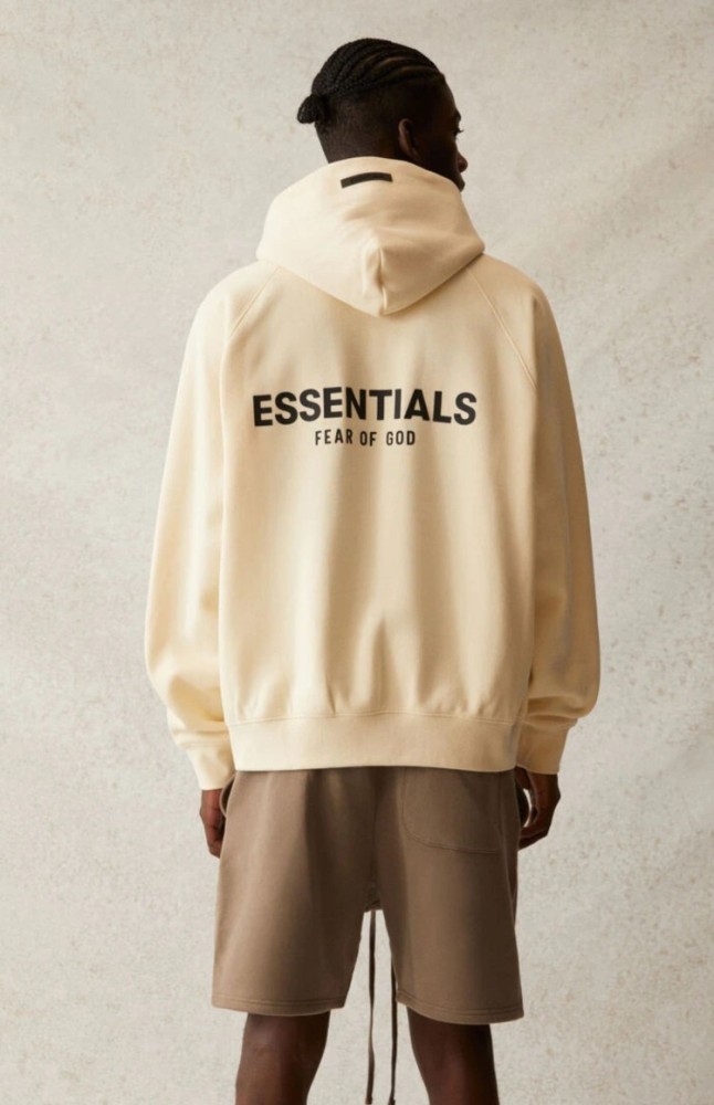 Fear Of God (Essentials) 1:1 quality version Back Silicone 3D Letter Brushed Fleece Hoodie 8 colors 29545510