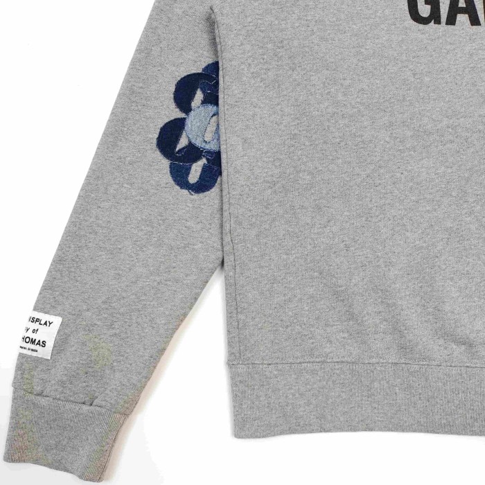 GaIIery Dept. [Big & Tall for weights up to 260 lbs]1:1 quality version Denim Layered G Patch French Slogan Full Zip Hoodie 29545408