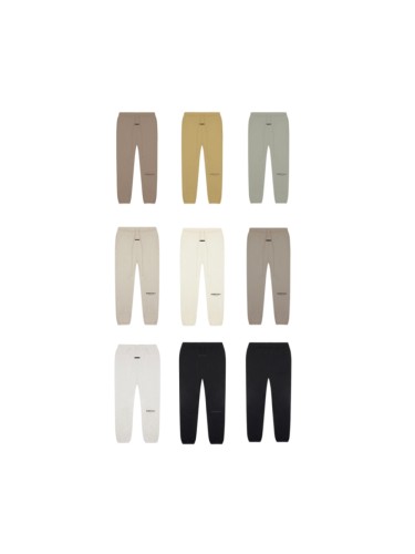 Fear Of God (Essentials) 1:1 quality version 3M Reflective Letter Brushed Fleece Casual Cuffed Pants 8 colors 29545593