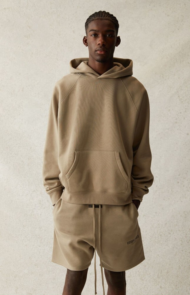 Fear Of God (Essentials) 1:1 quality version Back Silicone 3D Letter Brushed Fleece Hoodie 8 colors 29545510