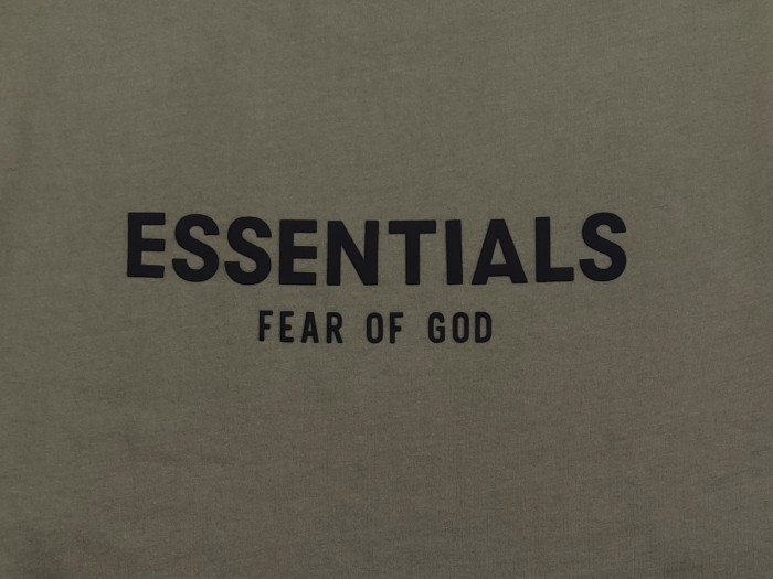 Fear Of God (Essentials) 1:1 quality version Back 3D Silicone Letter Logo Oversized Long Sleeve Tee 4 colors 29545640