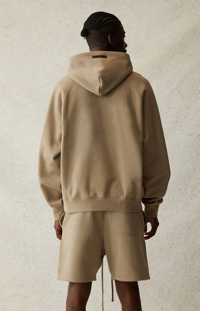 Fear Of God (Essentials) 1:1 quality version Raglan Sleeve Chest Logo Kangaroo Pocket Hoodie 4 colors 29545611