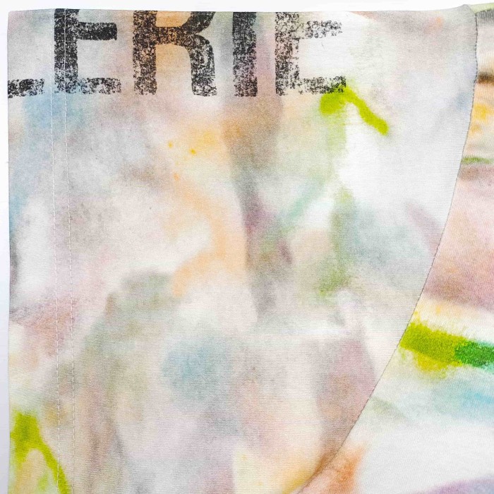 GaIIery Dept. [Big & Tall for weights up to 220 lbs]1:1 quality version Full Watercolor Tie Dye Back French Slogan Tee 29545276