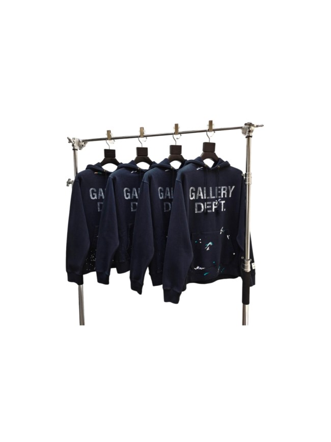 GaIIery Dept. [Big & Tall for weights up to 260 lbs]1:1 quality version Faded Letter Paint Splatter Layered G Patch Hoodie 29545402