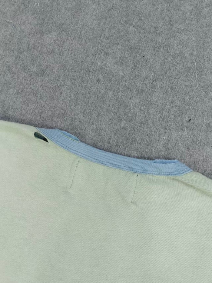 Paly Hollywood [Big & Tall for weights up to 220 lbs]1:1 quality version Triangle Eye Hot Drill Mint Green Long Sleeve Tee 29533029