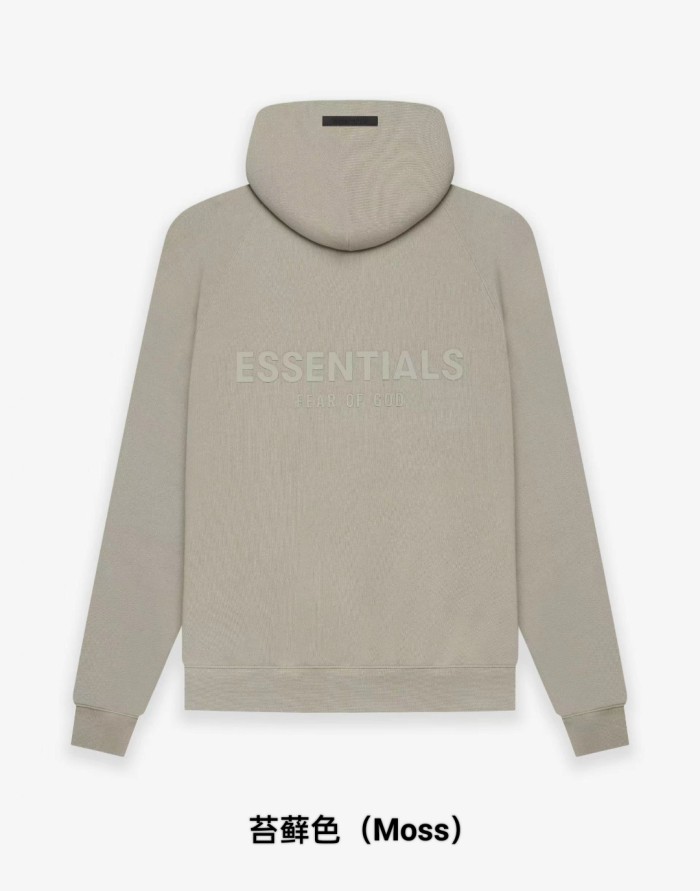 Fear Of God (Essentials) 1:1 quality version Back Silicone 3D Letter Brushed Fleece Hoodie 8 colors 29545510