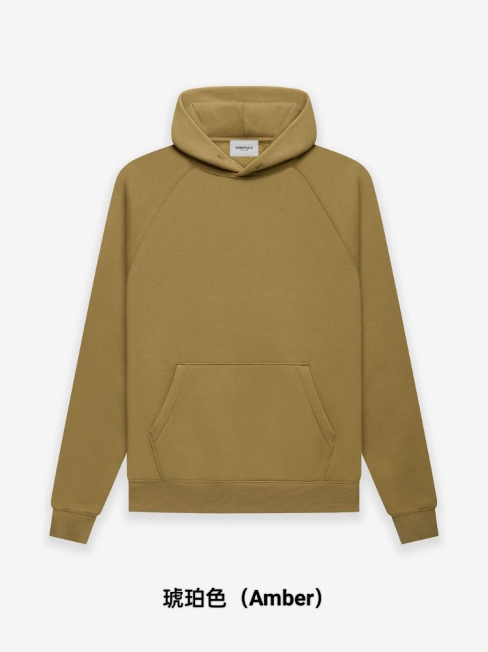 Fear Of God (Essentials) 1:1 quality version Back Silicone 3D Letter Brushed Fleece Hoodie 8 colors 29545510