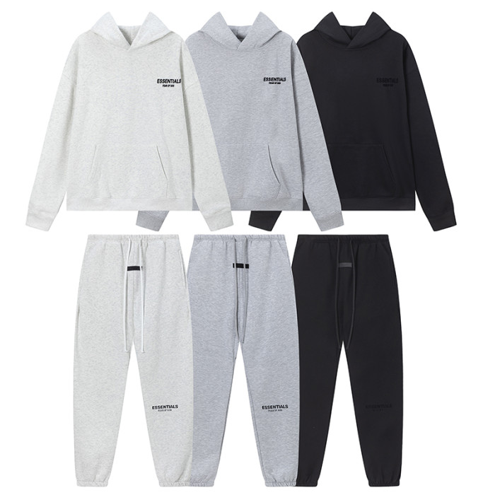 [50% Off]Fear Of God (Essentials) fear of god 3 colors hoodie&pants