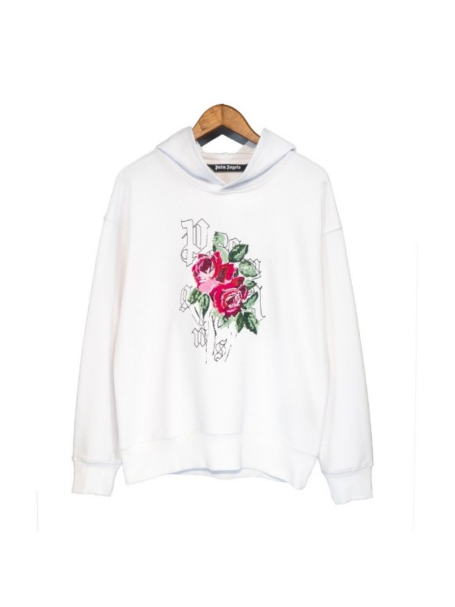 [50% Off]Palm Angels Nice to see a rose Hoodie 16823927