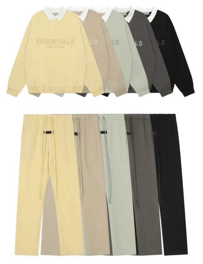[50% Off]Fear Of God (Essentials) False two-piece hoodie&pant 5 colors