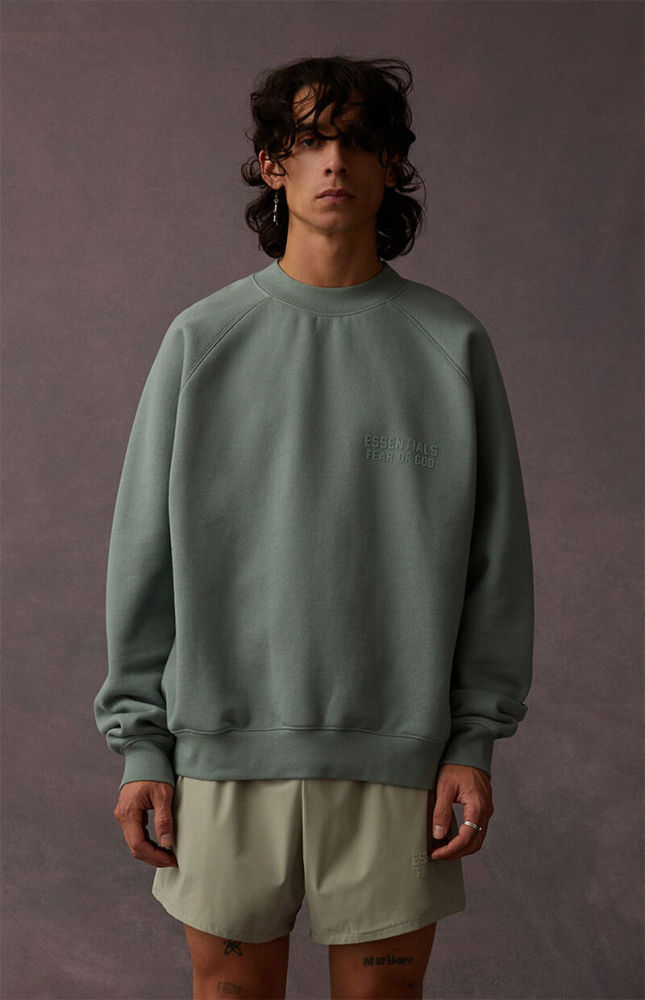 Fear Of God (Essentials) [Big & Tall for weights up to 220 lbs]1:1 quality version 3D Silicone Letter Pullover Sweatshirt 6 colors 29547523