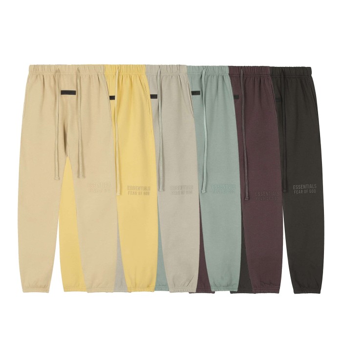 [50% Off]Fear Of God (Essentials) Veneer Letter Print hoodie&pant 6 colors