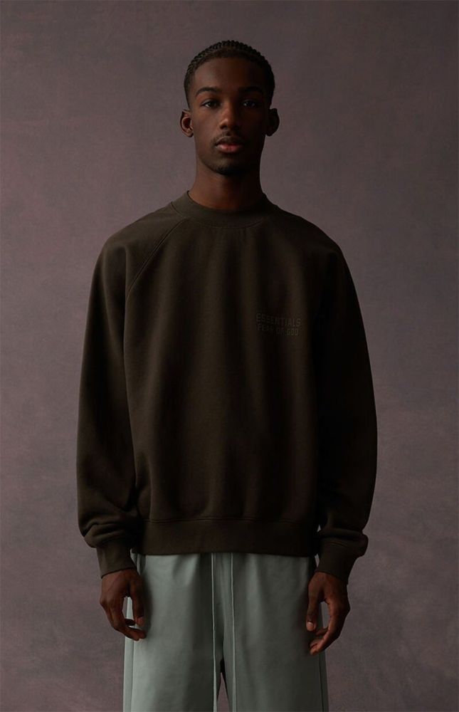 Fear Of God (Essentials) [Big & Tall for weights up to 220 lbs]1:1 quality version 3D Silicone Letter Pullover Sweatshirt 6 colors 29547523