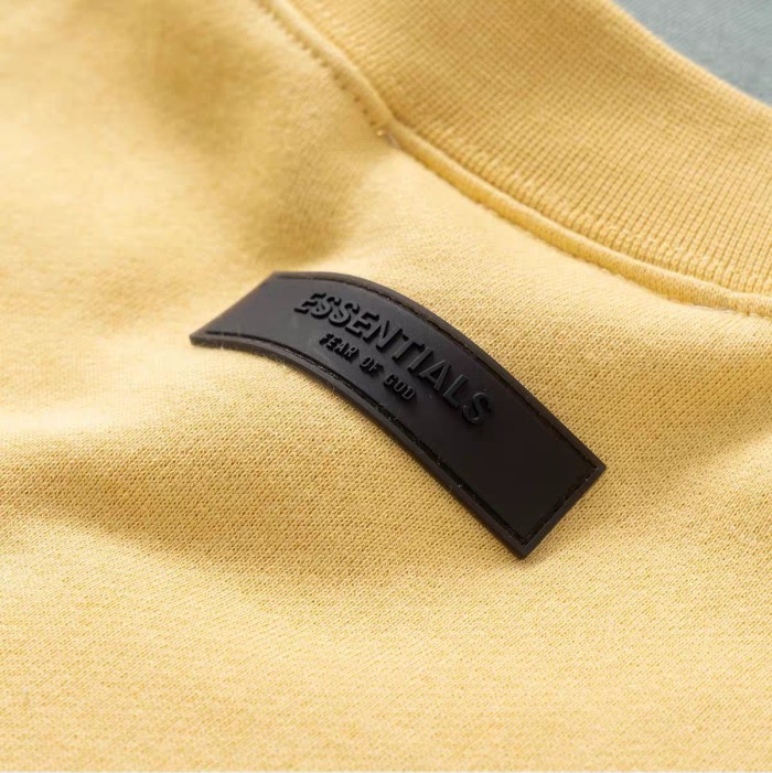 Fear Of God (Essentials) [Big & Tall for weights up to 220 lbs]1:1 quality version 3D Silicone Letter Pullover Sweatshirt 6 colors 29547523