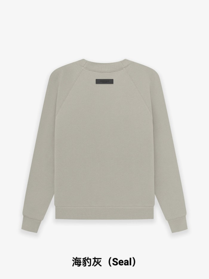 Fear Of God (Essentials) [Big & Tall for weights up to 220 lbs]1:1 quality version 3D Silicone Letter Pullover Sweatshirt 6 colors 29547523