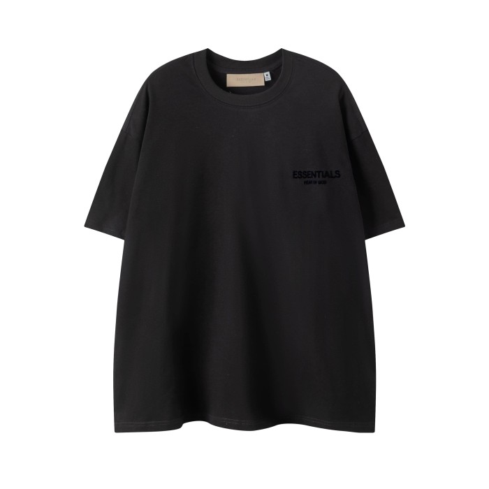 [50% Off]Fear Of God (Essentials) Black Applique Print tee 3 colors
