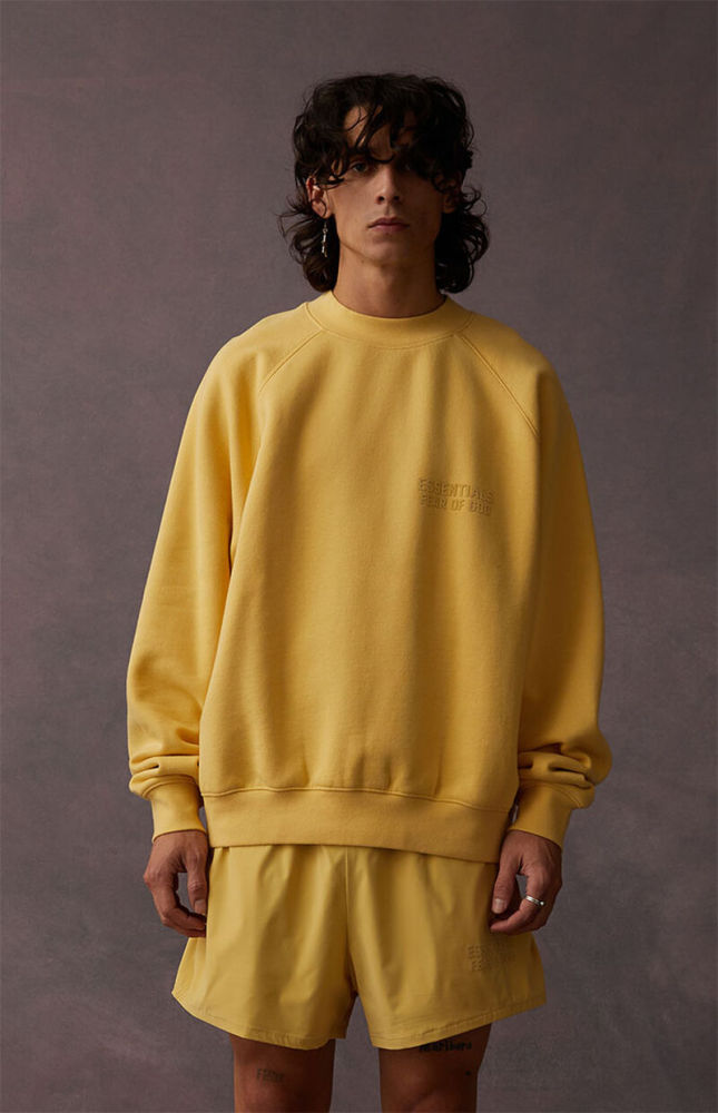 Fear Of God (Essentials) [Big & Tall for weights up to 220 lbs]1:1 quality version 3D Silicone Letter Pullover Sweatshirt 6 colors 29547523