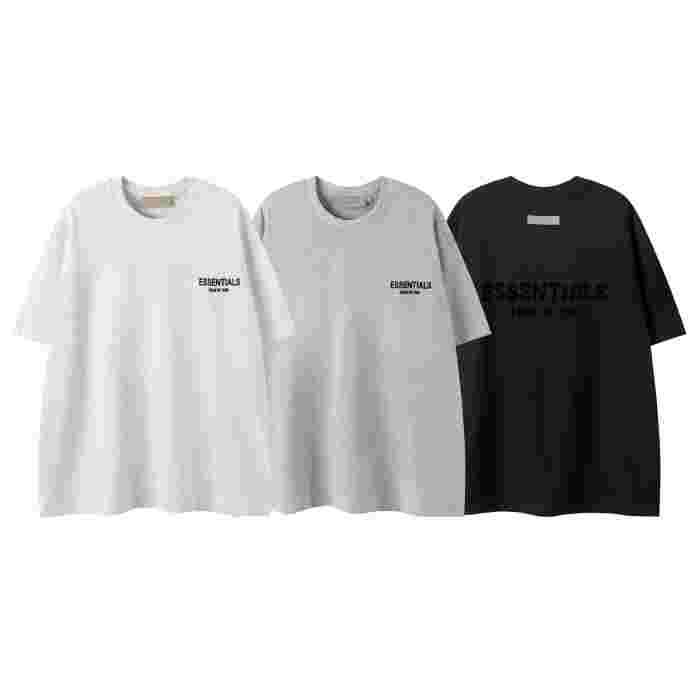 [50% Off]Fear Of God (Essentials) Black Applique Print tee 3 colors