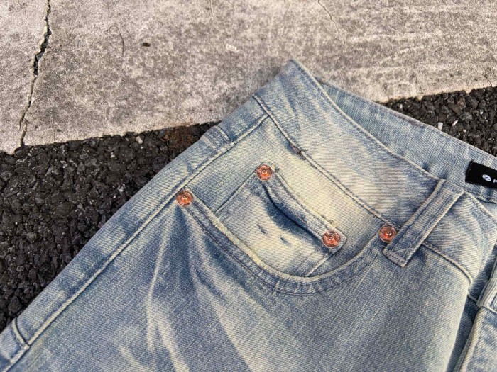 Purple Brand Light Blue Wash XP Letter Embroidery Whiskering Flare Jeans 29554968